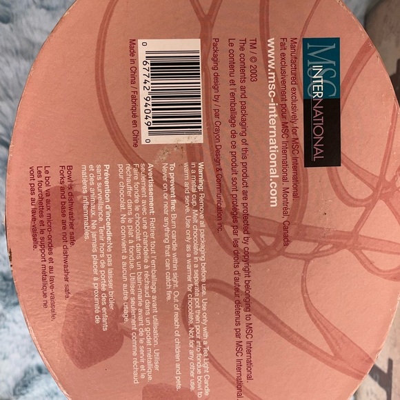 Joie Dipping Desire Chocolate Fondue Set - Red and White - Picture 4 of 6